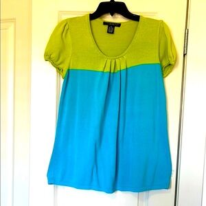 PINE NEEDLES New York Colorblock Women's Top - Green and Blue